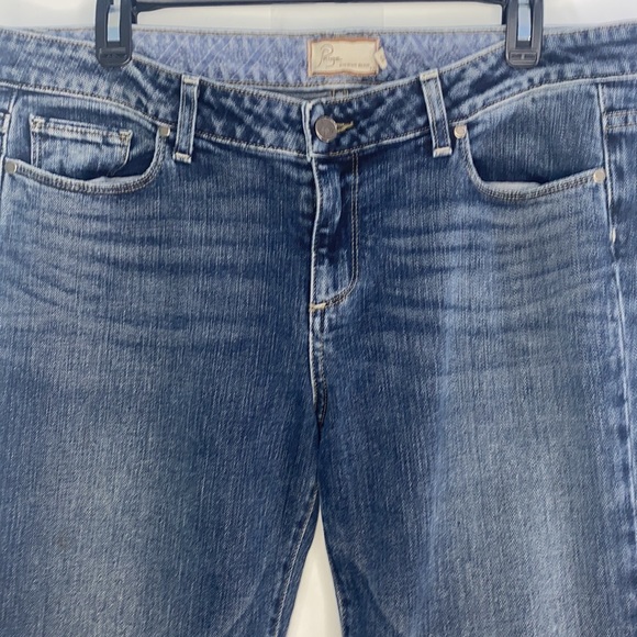 PAIGE Robertson wide leg flare denim jeans size 32 - Picture 8 of 12